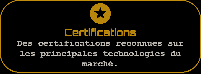Icône certifications techniques reconnues