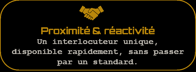 Icône proximité et réactivité consultant IT