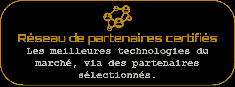 Icône réseau de partenaires technologiques certifiés