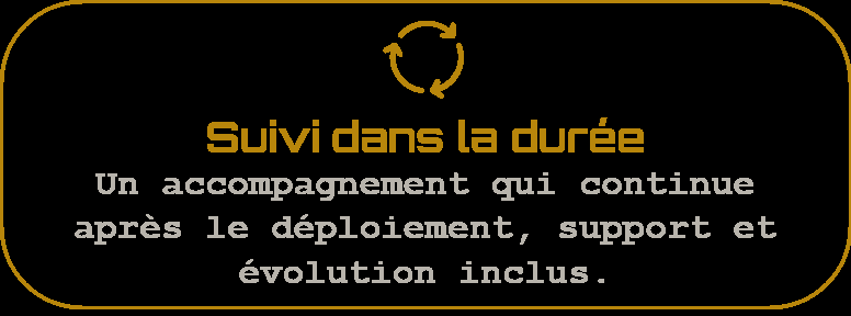 Icône suivi et accompagnement dans la durée